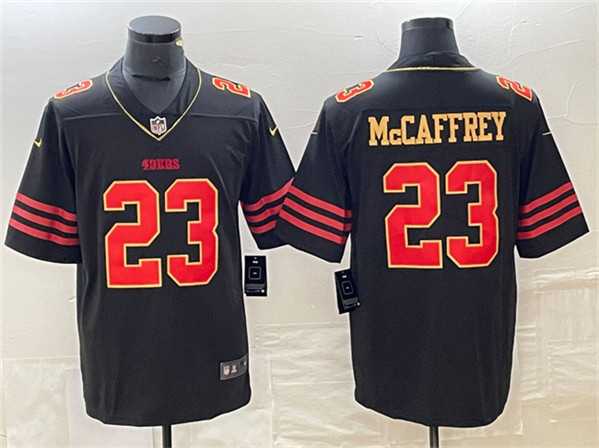 Mens San Francisco 49ers #23 Christian McCaffrey Black Limited Jersey->san francisco 49ers->NFL Jersey